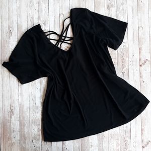TORRID V Neck and Back Strappy TShirt